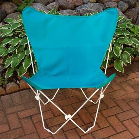 ALGOMA NET Algoma Net Company 405251 Butterfly Chair and Cover Combination with White Frame - Teal 405251